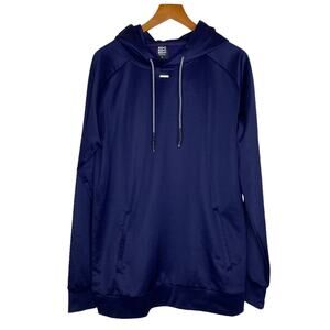 Echt Navy Solid Blue Pullover Hoodie Sweatshirt Men’s Size Large